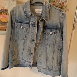 RAG & BONE distressed jean jacket
